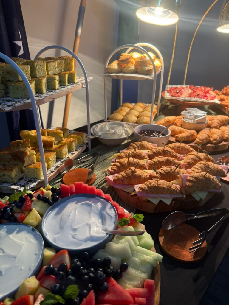Buffet style grazing table.